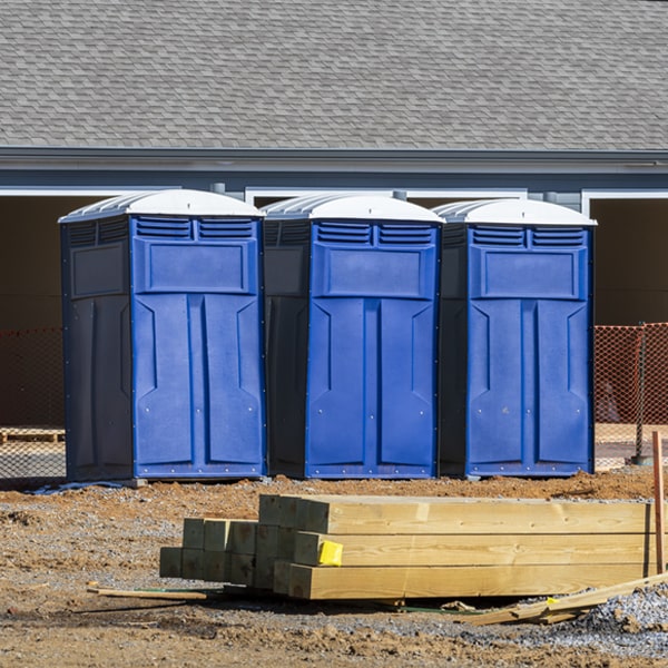 what is the expected delivery and pickup timeframe for the portable toilets in Bloom OH